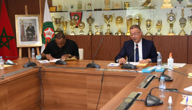 فوزي لقجع رئيس الجامعة الملكية المغربية لكرة القدم