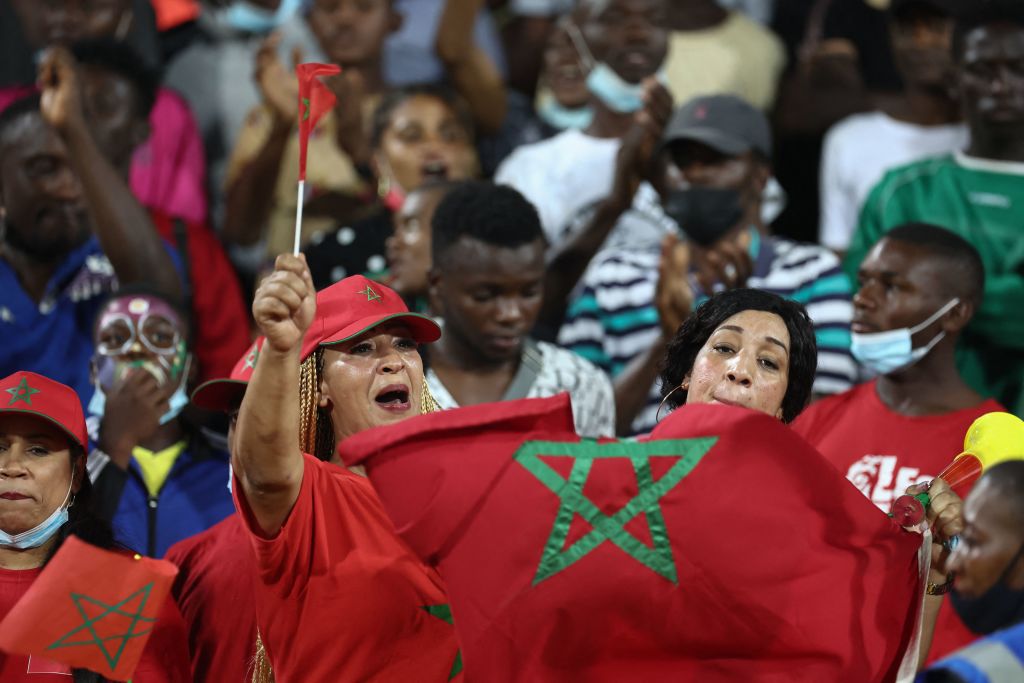 مشجعي المنتخب المغربي لكرة القدم