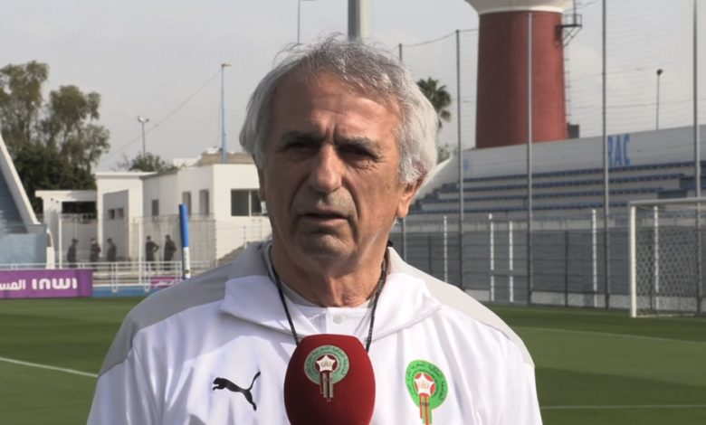 البوسني وحيد خليلوزيتش، مدرب المنتخب المغربي