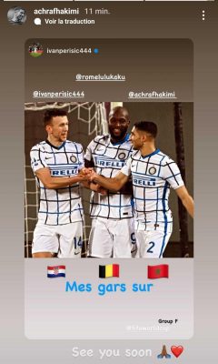 حكيمي يوجه رسالة لصديقيه في منتخبي بلجيكا وكرواتيا قبل مواجهتهما في مونديال "قطر 2022"