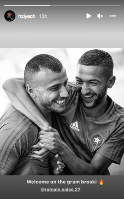 حكيم زياش يرد على شائعات توثر علاقاته بنجوم المنتخب المغربي