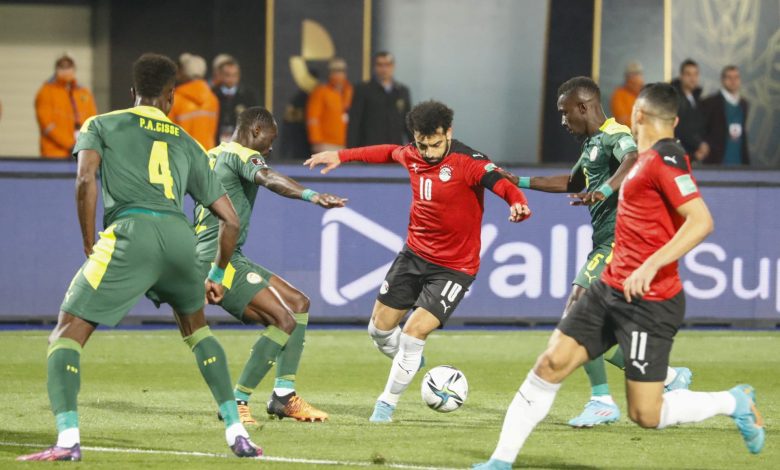 من مباراة مصر والسنغال