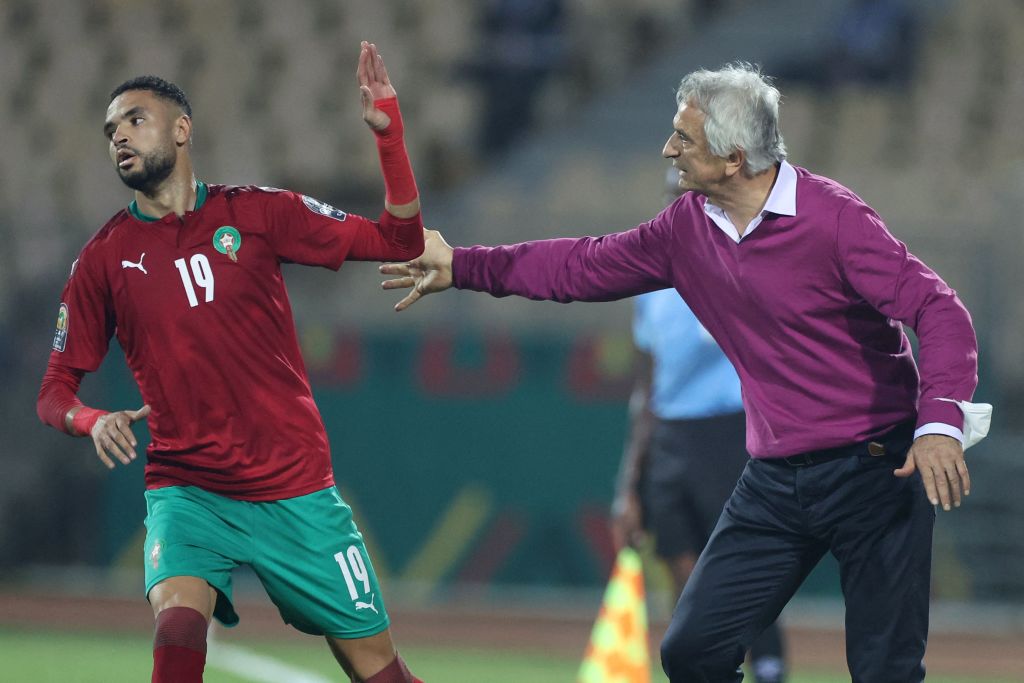 يوسف النصيري ووحيد خليلوزيتش - المنتخب المغربي