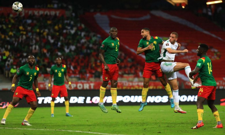 من مباراة الجزائر والكاميرون