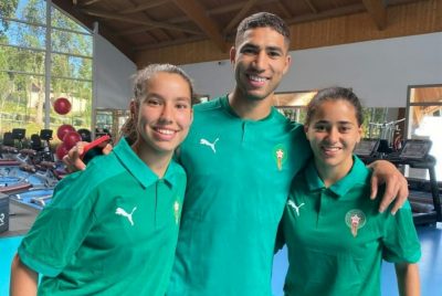 أشرف حكيمي يهنئ لاعبات المنتخب المغربي لأقل من 17 سنة