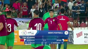 ملخص وأهداف مباراة المغرب 1-1 إسبانيا