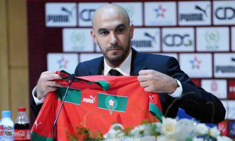 وليد الركراكي مدرب المنتخب المغربي