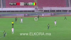 ملخص وأهداف مباراة المنتخب المغربي الأولمبي 0-4 السنغال