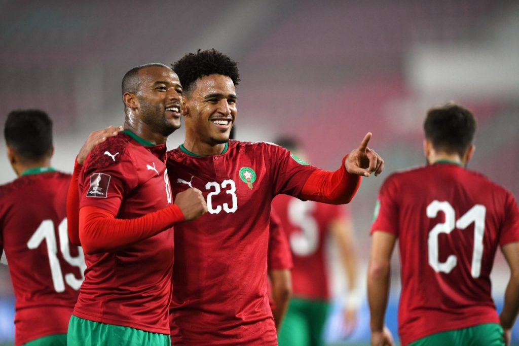 ريان مايي وأيوب الكعبي - المنتخب المغربي