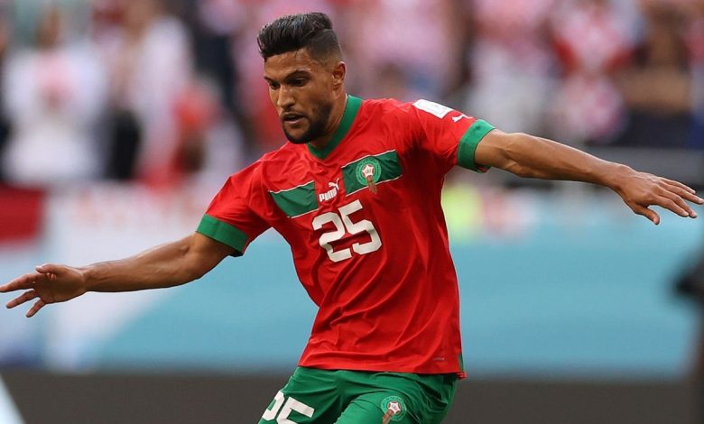 يحيى عطية الله لاعب المنتخب الوطني المغربي