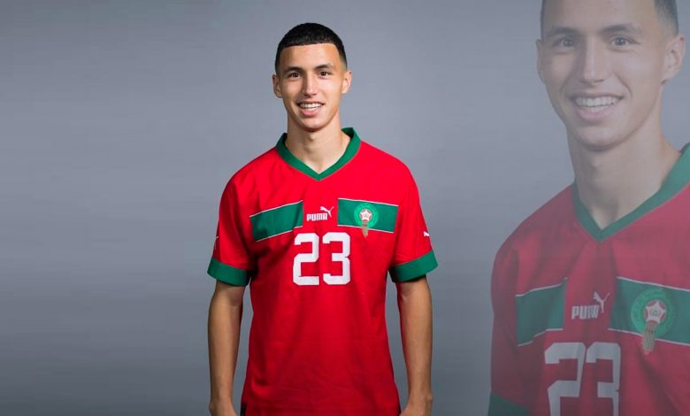بلال الخنوس بقميص المنتخب المغربي