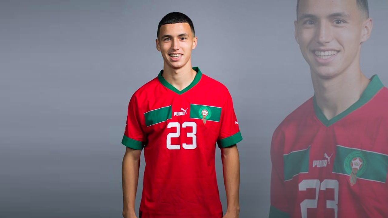 بلال الخنوس بقميص المنتخب المغربي