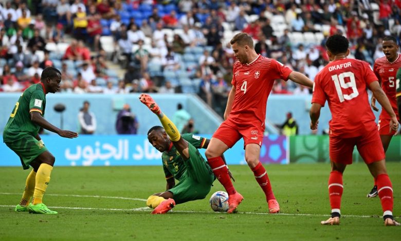 من مباراة سويسرا و الكاميرون في مونديال 2022