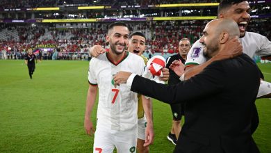 وليد الركراكي و حكيم زياش - المنتخب المغربي