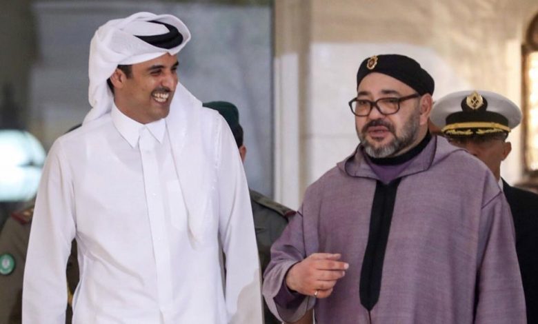 الملك محمد السادس و الشيخ تميم بن حمد آل ثاني أمير دولة قطر