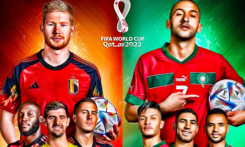 مباراة المنتخب المغربي ضد بلجيكا في كأس العالم 2022