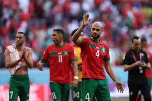 سفيان أمرابط بقميص المنتخب المغربي