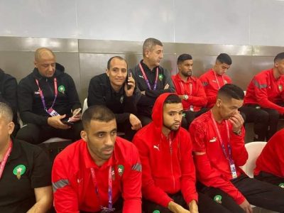 شاهد.. المنتخب المغربي في نهائي كأس العالم 2022