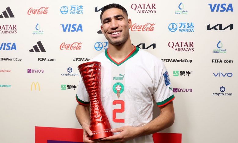 أشرف حكيمي، مدافع المنتخب المغربي
