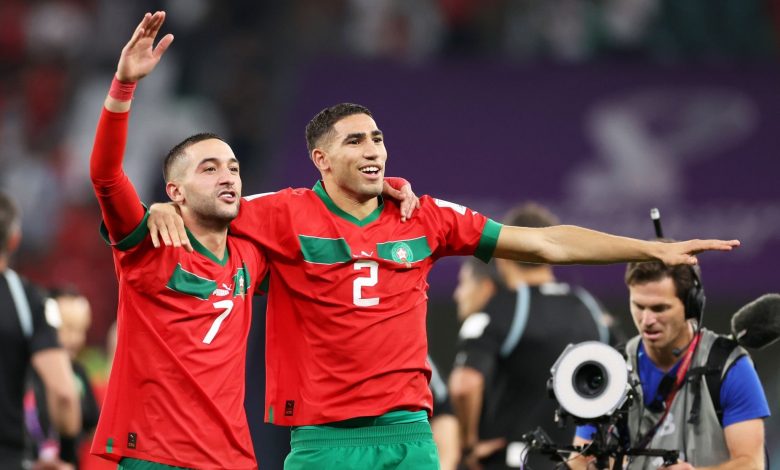 أشرف حكيمي و حكيم زياش - المنتخب المغربي