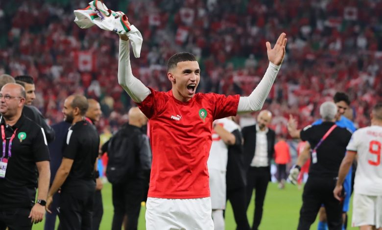 بلال الخنوس لاعب المنتخب المغربي