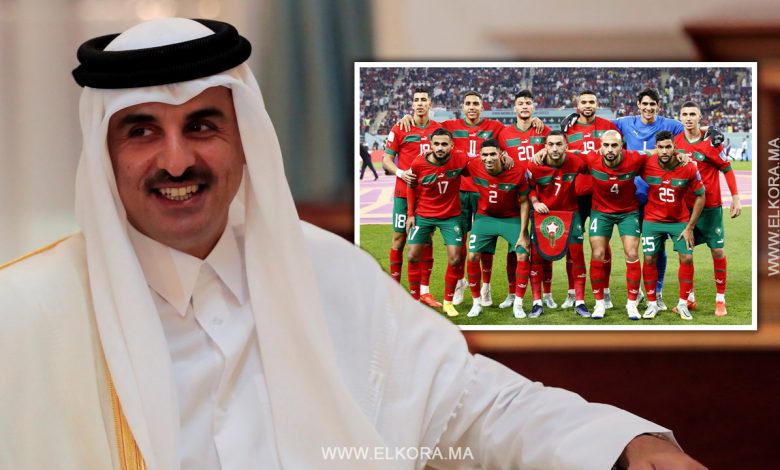 أمير قطر والمنتخب المغربي