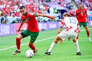 حكيم زياش في مباراة المغرب وكرواتيا - كأس العالم قطر 2022