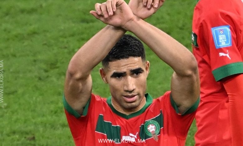 الدولي المغربي أشرف حكيمي - المنتخب المغربي