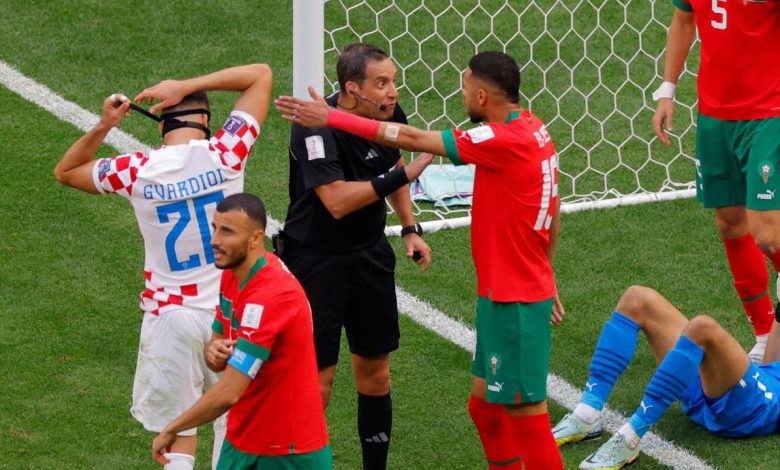 الحكم فيرناندو راباليني من مباراة المغرب وكرواتيا