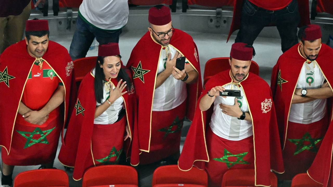 الجمهور المغربي في كأس العالم قطر 2022
