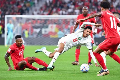 عز الدين أوناحي من مباراة المغرب وكندا