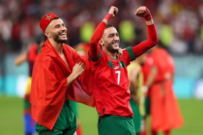 غانم رومان سايس وحكيم زياش - المنتخب المغربي