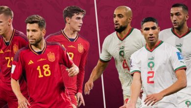 مباراة المغرب وإسبانيا في كأس العالم 2022