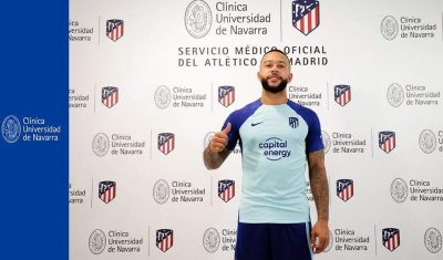 رسميا.. ممفيس ديباي ينتقل لأتلتيكو مدريد