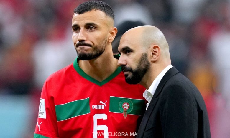 رومان سايس و وليد الركراكي - المنتخب المغربي