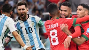 المنتخب المغربي و منتخب الأرجنتين