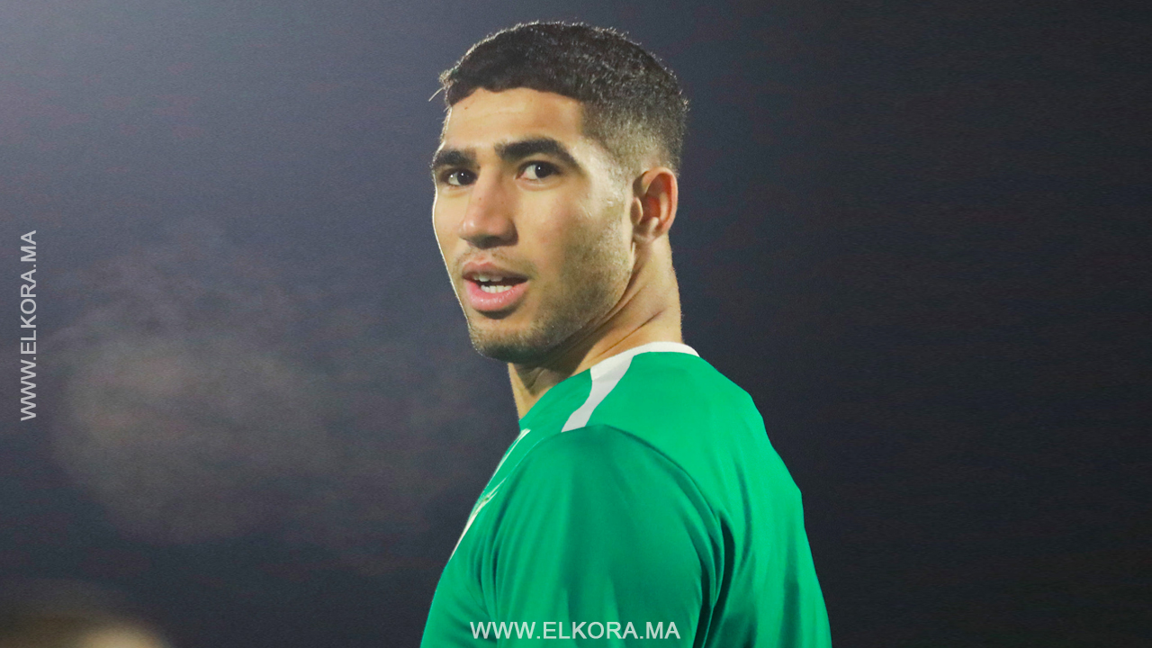 أشرف حكيمي نجم المنتخب المغربي