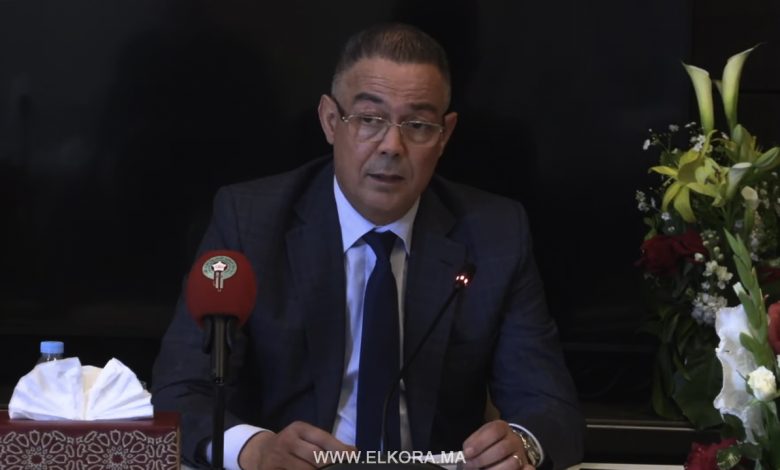 فوزي لقجع رئيس الجامعة الملكية المغربية لكرة القدم