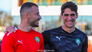 ياسين بونو و ورومان سايس - المنتخب المغربي