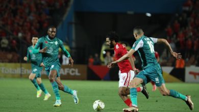 من مباراة الرجاء الرياضي و الأهلي المصري في دوري أبطال أفريقيا