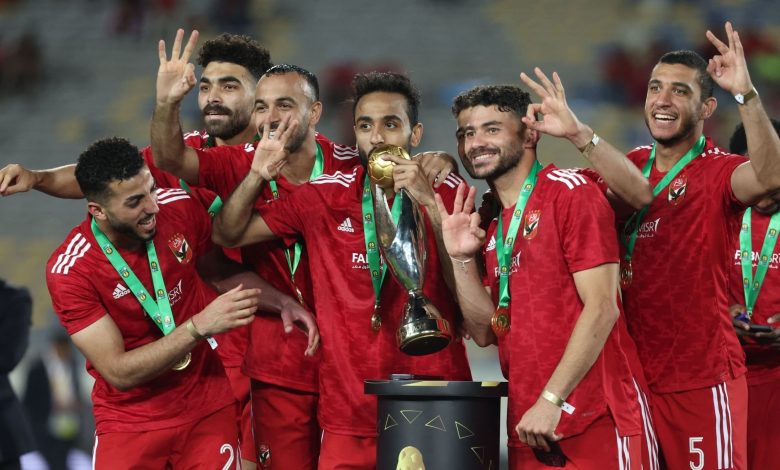من مباراة الوداد الرياضي و الأهلي المصري في نهائي دوري أبطال أفريقيا