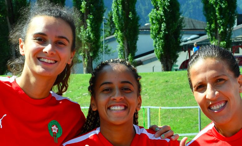 لاعبات المنتخب المغربي النسوي