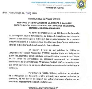 ببلاغ رسمي.. الاتحاد الكونغولي يرد على وليد الركراكي