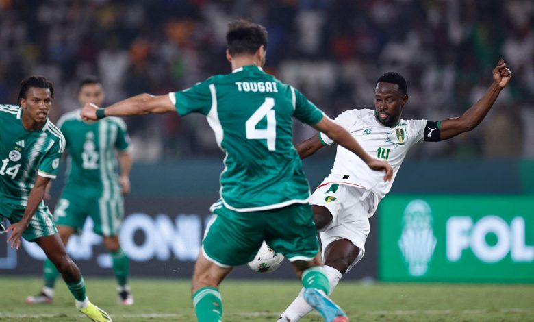 من مباراة منتخب الجزائر وموريتانيا في كأس أمم أفريقيا 2023