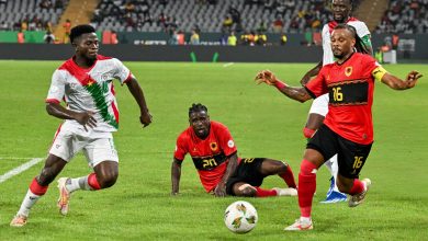 من مباراة منتخب أنغولا وبوركينا فاسو في كأس أمم أفريقيا 2023