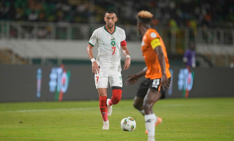 حكيم زياش لاعب المنتخب المغربي