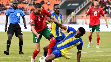 نجم المنتخب المغربي حكيم زياش في كأس أمم أفريقيا 2023