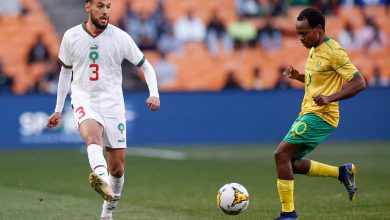 نصير مزراوي من مباراة سابقة بين المغرب ضد جنوب أفريقيا