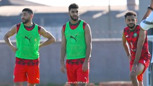 من تدريبات المنتخب المغربي