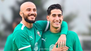 نايف أكرد و رومان سايس - المنتخب المغربي